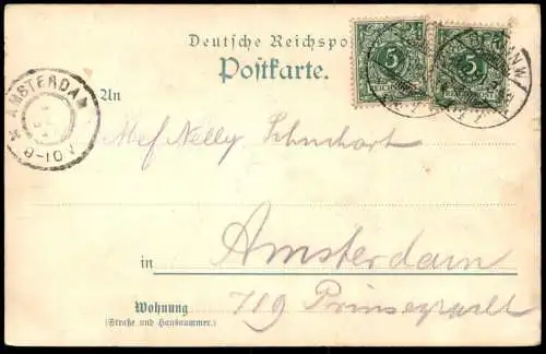 ALTE POSTKARTE BERLIN DAS TUCHER-HAUS HOTEL NÜRNBERGER HOF VON KIRCHMANN AN SCHUCHART Ansichtskarte AK cpa postcard