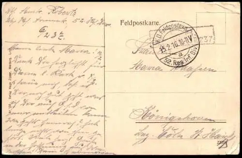 ALTE POSTKARTE PELIKAN BEI LANGEMARK ZERSTÖRT DURCH ENGLISCHES & FRANZÖSISCHES GESCHÜTZFEUER LANGEMARCK BELGIEN cpa AK