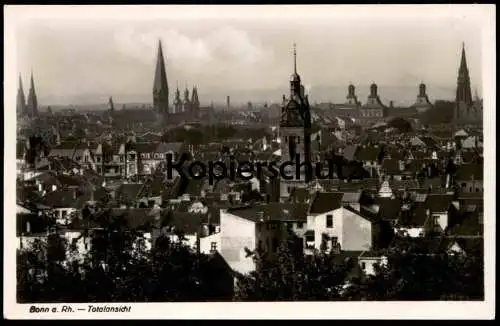 ALTE POSTKARTE BONN AM RHEIN TOTALANSICHT PANORAMA BONNER MÜNSTER UNIVERSITÄT Ansichtskarte postcard AK cpa