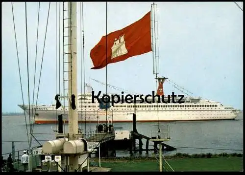 ÄLTERE POSTKARTE SCHULAUER FÄHRHAUS WEDEL-SCHULAU DAMPFER HAMBURG PASSAGIERSCHIFF Schiff ship bateau steamer postcard AK