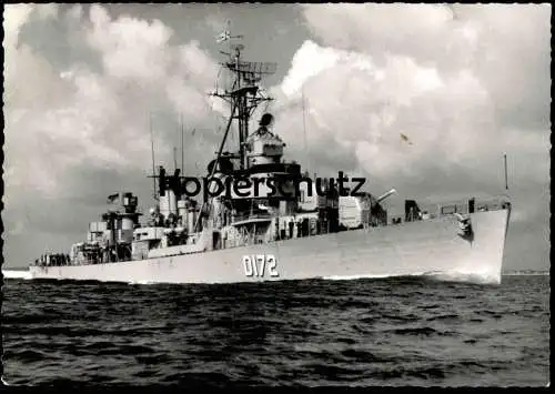 ÄLTERE POSTKARTE KIEL MARINE FOTOGRAF RENARD ZERSTÖRER D172 Klasse 119 Kriegsschiff warship war vessel bateau de guerre