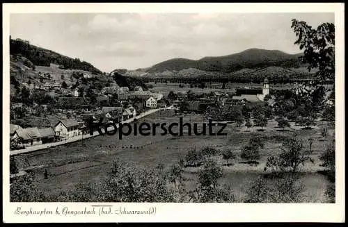 ALTE POSTKARTE BERGHAUPTEN BEI GENGENBACH BADISCHER SCHWARZWALD PANORAMA BADEN Ansichtskarte AK cpa postcard