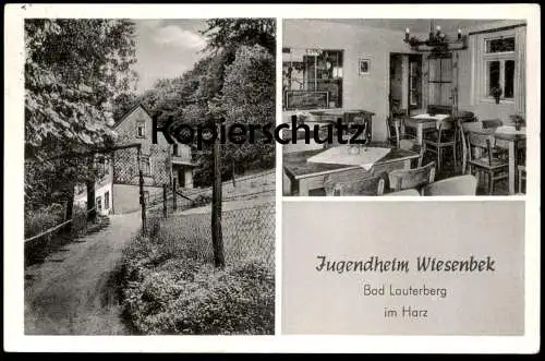 ALTE POSTKARTE BAD LAUTERBERG IM HARZ JUGENDHEIM WIESENBEK AK Ansichtskarte postcard cpa