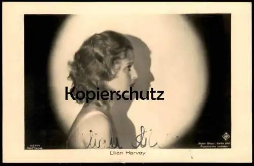 ALTE POSTKARTE LILIAN HARVEY FILM-SCHAUSPIELERIN ORIGINAL AUTOGRAMM UFA ROSS VERLAG UFA autograph postcard cpa