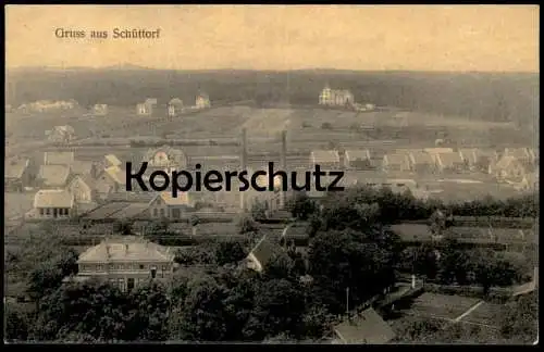 ALTE POSTKARTE GRUSS AUS SCHÜTTORF 1908 NIEDERSACHSEN PANORAMA AK Ansichtskarte postcard cpa