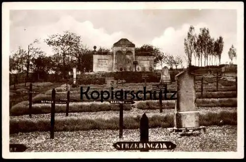 ALTE POSTKARTE BRIEULLES-SUR-MEUSE 5900 GRÄBER GEBEINHALLE CIMETIÈRE MILITAIRE ALLEMAND Friedhof cemetery cpa postcard