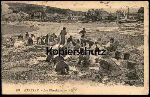 ALTE POSTKARTE ETRETAT LES BLANCHISSEUSES WÄSCHERIN WASHERWOMEN Women Frauen Ansichtskarte AK postcard cpa