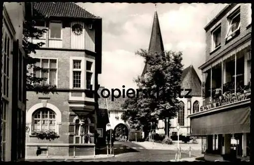 ÄLTERE POSTKARTE LENGERICH IN WESTFALEN RATHAUSPLATZ RATHAUS BETTEN SAATKAMPF KINDERWAGEN Ansichtskarte AK postcard cpa