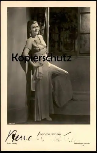 ALTE POSTKARTE RENATE MÜLLER FILM-SCHAUSPIELERIN ORIGINAL AUTOGRAMM ROSS VERLAG BERLIN autograph postcard AK