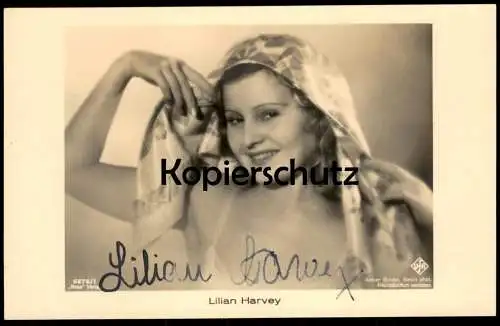 ALTE POSTKARTE LILIAN HARVEY FILM-SCHAUSPIELERIN ORIGINAL AUTOGRAMM UFA ROSS VERLAG ATELIER BINDER autograph postcard AK