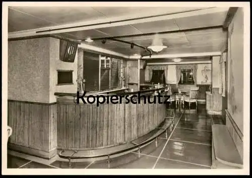 ÄLTERE POSTKARTE M.S. BERLIN NORDDEUTSCHER LLOYD COCKTAIL BAR I. KLASSE MS Schiff ship Ansichtskarte AK cpa postcard