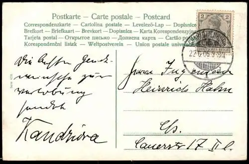 ALTE POSTKARTE KÜSSENDES LIEBESPAAR KISSING COUPLE MOND Kuss moon erotic Stempel Charlottenburg Berlin cpa postcard