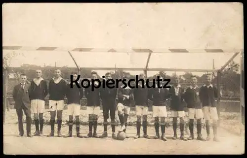 ALTE FOTO POSTKARTE BAD OEYNHAUSEN FUSSBALLMANNSCHAFT SPORT TOR Fussball football soccer Photo Ansichtskarte AK postcard