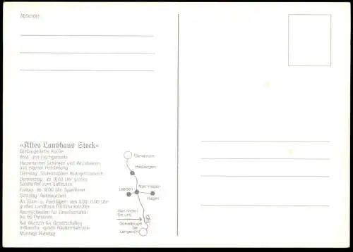 ÄLTERE POSTKARTE LENGERICH ALTES LANDHAUS STOCK SCHOLLBRUCH FLEISCH WURST SCHINKEN Ansichtskarte AK postcard cpa