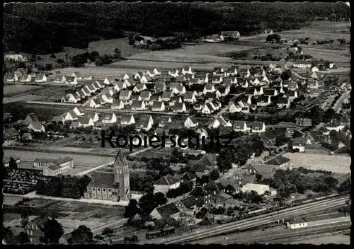 ÄLTERE POSTKARTE LENGERICH HOHNE WESTFALEN LUFTFOTO LUFTBILD KIRCHE PANORAMA Total Ansichtskarte AK postcard cpa