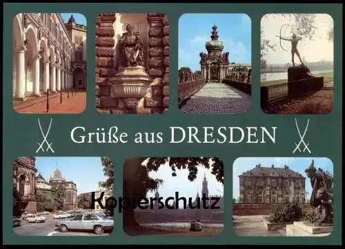 ÄLTERE POSTKARTE GRÜSSE AUS DRESDEN BOGENSCHÜTZE Ansichtskarte AK cpa postcard