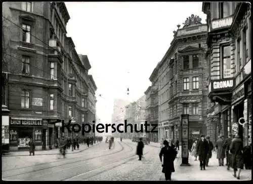 ÄLTERE POSTKARTE MAGDEBURG DIE JACOBSTRASSE GESCHÄFT GRONAU ERICH GERECKE ZAHN-PRAXIS W. HÖPP Ansichtskarte AK postcard