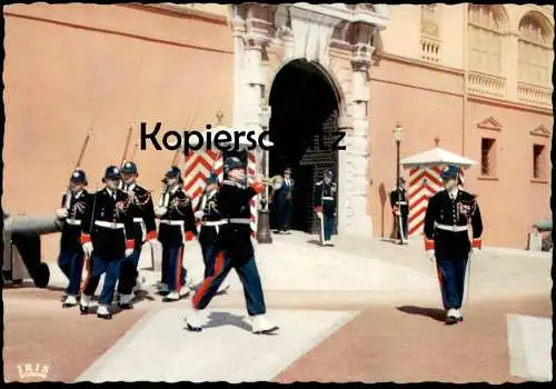 ÄLTERE POSTKARTE PRINCIPAUTE DE MONACO MONTE CARLO LA RELÈVE DE LA GARDE soldiers changing of the guard Wachablösung