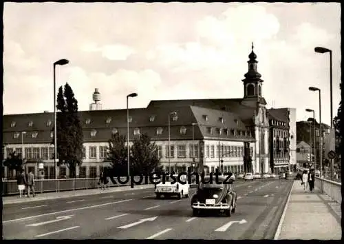 ALTE POSTKARTE FRANKFURT AM MAIN DEUTSCHORDENSHAUS VW KÄFER LLOYD BORGWARD ARABELLA 34 Ansichtskarte AK cpa postcard