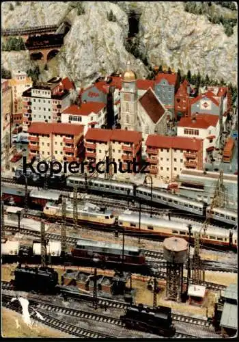 ÄLTERE POSTKARTE BERLIN MODELLEISENBAHN B. KREMLING INTERCITY ZUG BAHN MODELLBAHN ANLAGE train Ansichtskarte postcard