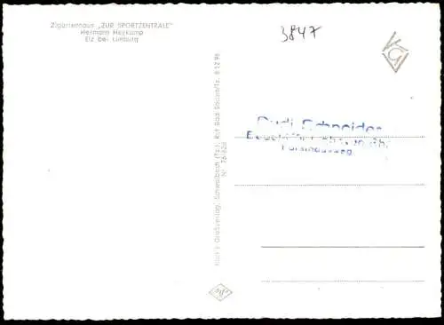 ÄLTERE POSTKARTE ELZ BEI LIMBURG ST. JOSEFSHAUS ORTSBILD ANLAGEN PARTIE MIT KIRCHE WESTERWALD Ansichtskarte AK postcard