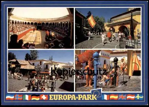 ÄLTERE POSTKARTE EUROPA-PARK RUST Fun Park Parc Attraction Theme Parc d'attractions Funpark Spielplatz Ansichtskarte AK