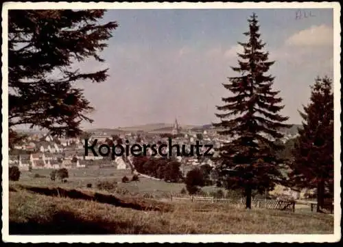 ÄLTERE POSTKARTE OLSBERG BIGGE BLICK AUF DIE STADT VON DER JUGENDHERBERGE Panorama Sauerland Ansichtskarte cpa postcard