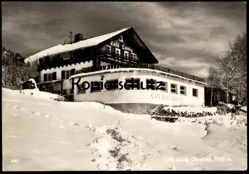 ÄLTERE POSTKARTE CAFÉ RESTAURANT LANIG OBERJOCH IM HOCHALLGÄU WINTER SCHNEE Bad Hindelang Ansichtskarte AK cpa postcard
