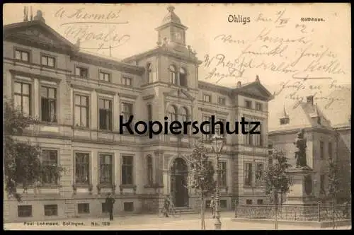 ALTE POSTKARTE OHLIGS RATHHAUS 1902 RATHAUS SOLINGEN Ansichtskarte AK cpa postcard