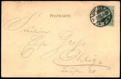 ALTE POSTKARTE OHLIGS RATHHAUS 1902 RATHAUS SOLINGEN Ansichtskarte AK cpa postcard