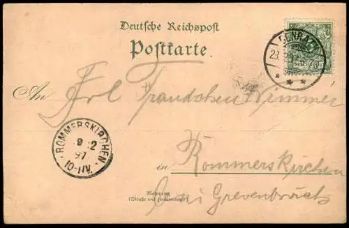 ALTE LITHO POSTKARTE GRUSS AUS WILHELMSTADT MAGDEBURG ANNASTRASSE PAULUSKIRCHE BÜRGERSCHULE WILHELMA Ansichtskarte AK
