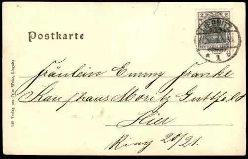 ALTE POSTKARTE LIEGNITZ KÖNIGS-ALLEE MIT KRIEGERDENKMAL KÖNIGSALLEE DENKMAL SCHLESIEN Legnica postcard Ansichtskarte