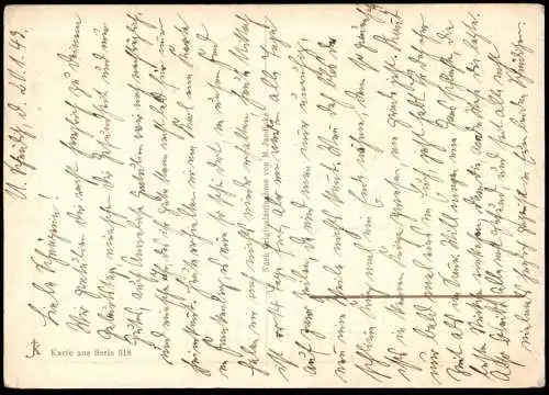 ALTE POSTKARTE IM WALDE HERZLICHEN SEGENWUNSCH ZUM GEBURTSTAGE WALD BAUM FARN BÄUME Botanik Pflanzen botany AK postcard