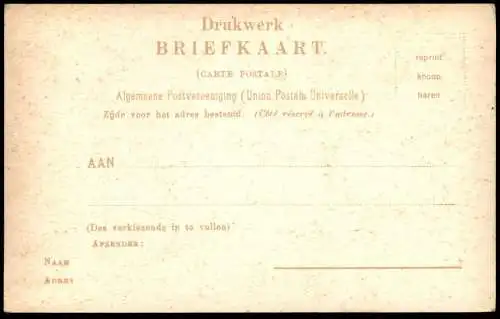 ÄLTERE REPRODUKTION REPRO POSTKARTE GEZICHT OP SCHIEDAM OOSTSIJDE Pays-Bas Nederland Ansichtskarte postcard cpa AK