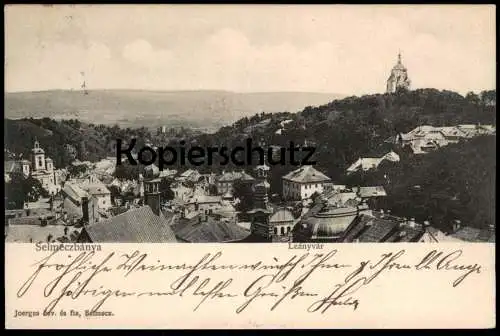 ALTE POSTKARTE SELMECZBÁNYA LEÁNYVÁR PANORAMA Banská Štiavnica Selmecbanya Selmec Slowakei Slovakia Slovensko postcard