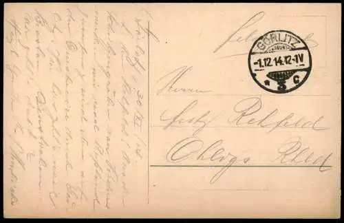 ALTE POSTKARTE GÖRLITZ MARIENPLATZ UND ELISABETHSTRASSE 1914 SCHLESISCHER BANKVEREIN Zgorzelec Zhorjelc Ansichtskarte