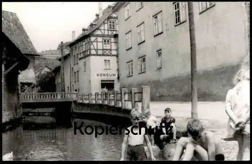 ÄLTERE KARTE WASUNGEN WERRA INNENSTADT KONSUM JUNGEN KINDER REPRO? Thüringen Format Postkarte Ansichtskarte