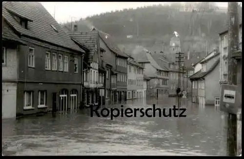 ÄLTERE KARTE WASUNGEN WERRA ÜBERFLUTUNG ÜBERSCHWEMMUNG REPRO? Flut flood Thüringen Format Postkarte Ansichtskarte