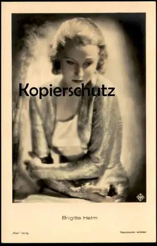 ALTE POSTKARTE BRIGITTE HELM FILM-SCHAUSPIELERIN ROSS VERLAG UFA Ansichtskarte AK postcard cpa