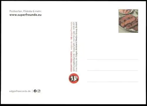 ÄLTERE POSTKARTE PANIERTES SCHNITZEL MIT AUGEN Schnitzelteller cutlet escalope panée Ansichtskarte AK cpa postcard