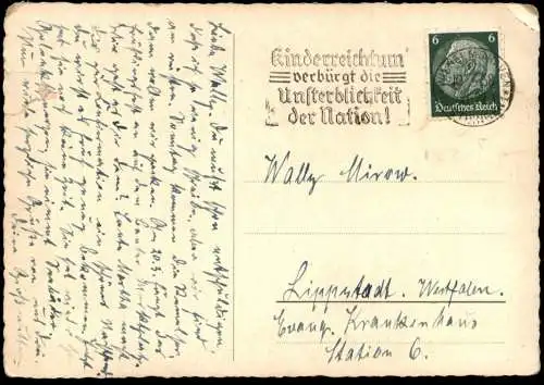 ALTE POSTKARTE WILHELMSHAVEN 1938 PARTIE IM IM PARK Ansichtskarte AK postcard cpa