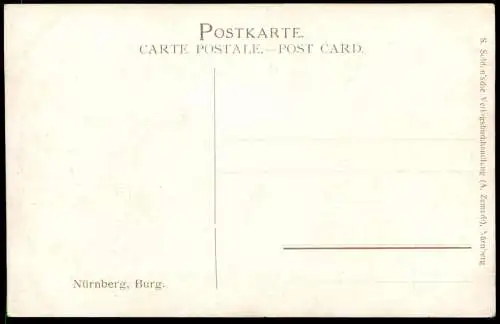 ALTE KÜNSTLER POSTKARTE NÜRNBERG BURG MALER ZEICHNER PAUL SOLLMANN COBURG castle chateau Ansichtskarte AK cpa postcard