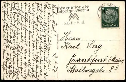 ALTE POSTKARTE MÄDCHEN MIT HUNDEN BEINAHE HÄTT ICH'S VERGESSEN NAMENSTAG HUND SPITZ dog chien pomeranian postcard cpa AK