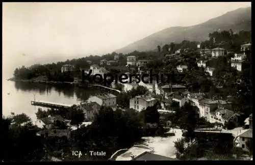 ALTE POSTKARTE ICA TOTALE IKA OPATIJA ABBAZIA PANORAMA KROATIEN CROATIA JUGOSLAWIEN Ansichtskarte AK cpa postcard