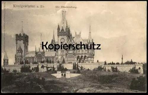 ALTE POSTKARTE KÖNIGSWINTER DIE DRACHENBURG SCHLOSS BURG chateau castle Ansichtskarte AK cpa postcard