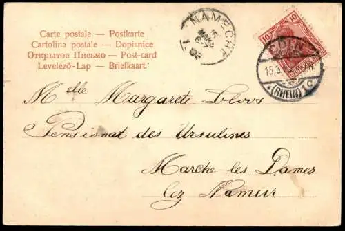 ALTE POSTKARTE GRUSS AUS CÖLN DR. ANTONIUS FISCHER ERZBISCHOF KÖLN OMNIBUS PRODESSE OBESSE NEMINI Bischof Dom bishop