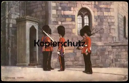 ALTE POSTKARTE LONDON MILITARY CHANGING GUARD OILETTE RAPHAEL TUCK POSTCARD KÜNSTLER ARTHUR UND HARRY PAYNE postcard