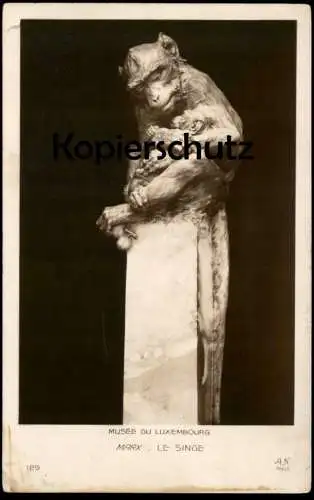 ALTE POSTKARTE MUSÉE DU LUXEMBOURG MAURICE ROGER MARX LE SINGE PARIS AFFE ape monkey cpa postcard Ansichtskarte AK
