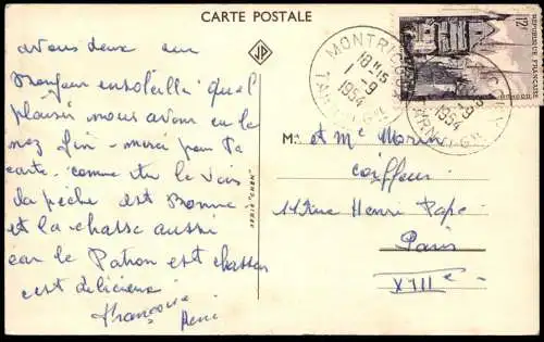 ALTE POSTKARTE AU SECOURS ANGLER FISHERMAN HECHT AAL Fish Fisch Forelle Brochet Pike Trout Ansichtskarte AK cpa postcard