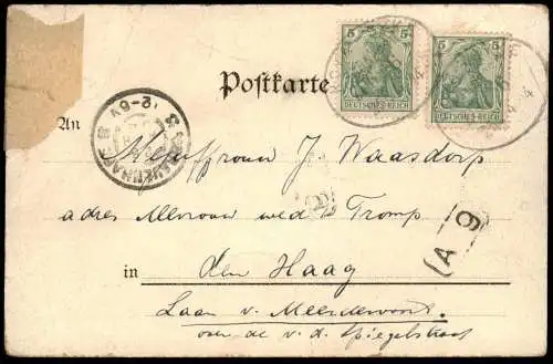 ALTE LITHO POSTKARTE GRUSS AUS UENZEN BRUCHHAUSEN-VILSEN GASTHOF H. H: THIES SAAL PANORAMA WINDMÜHLE Ansichtskarte cpa